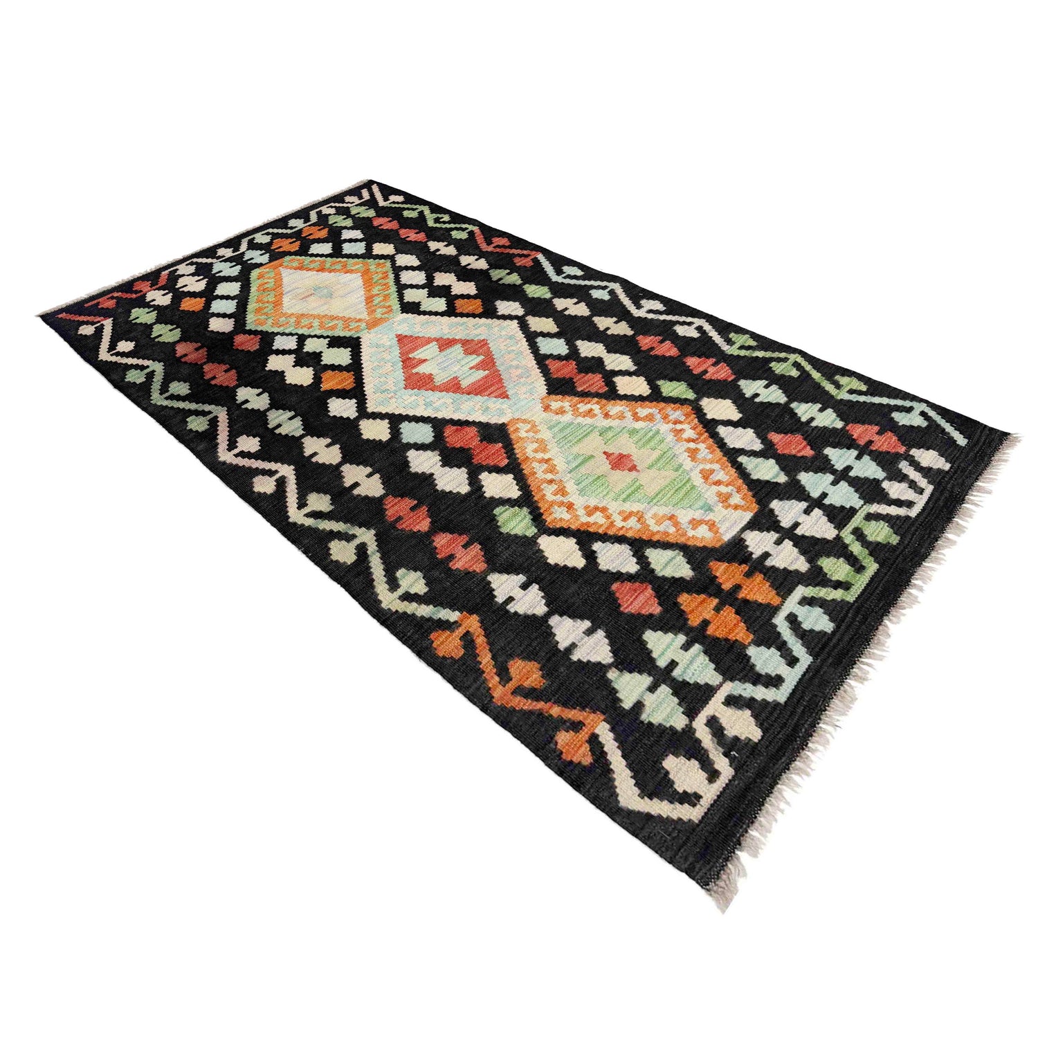 Handmade Vegetable Kilim 2' 9" x 5' 0" (ft) - No. Y39286