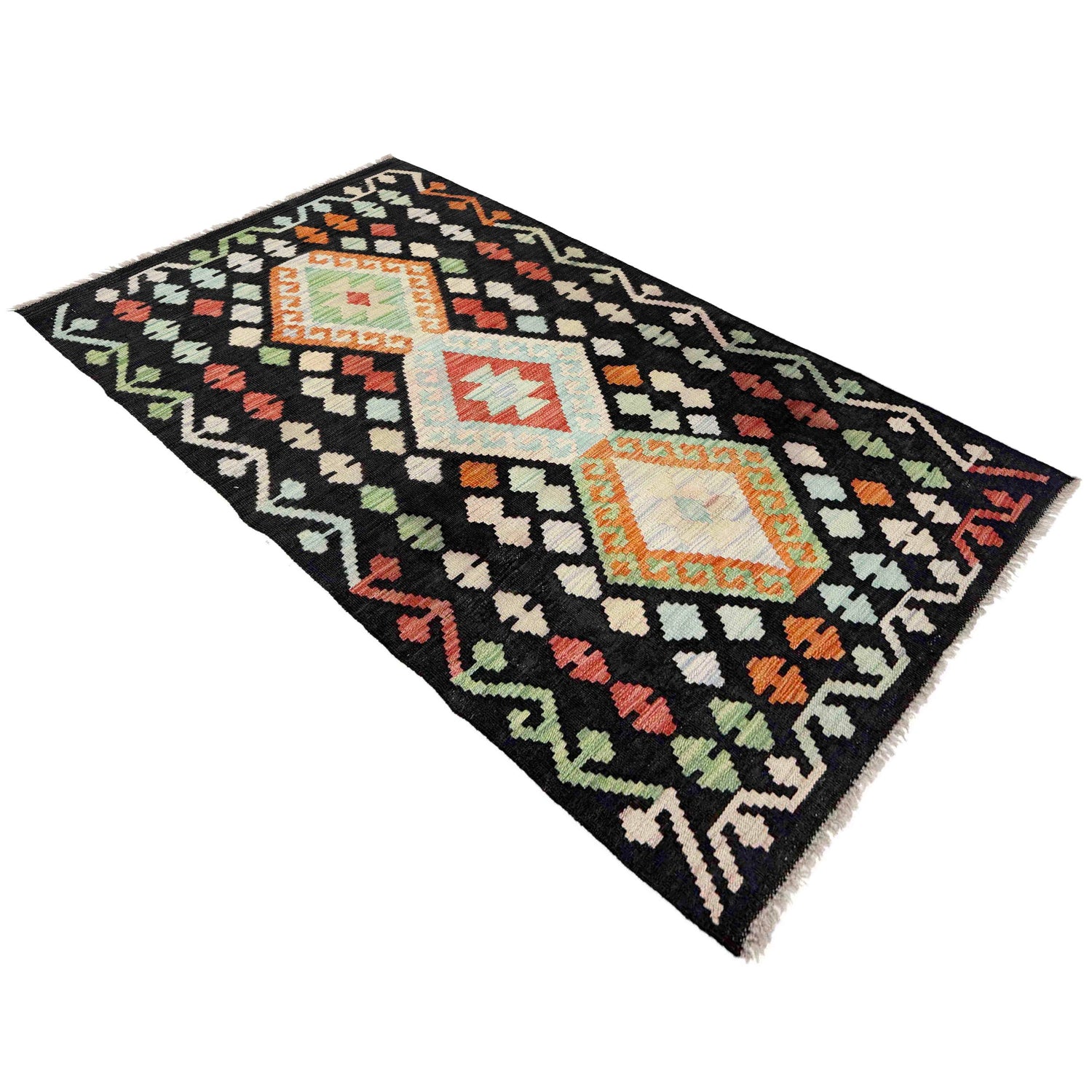 Handmade Vegetable Kilim 2' 9" x 5' 0" (ft) - No. Y39286