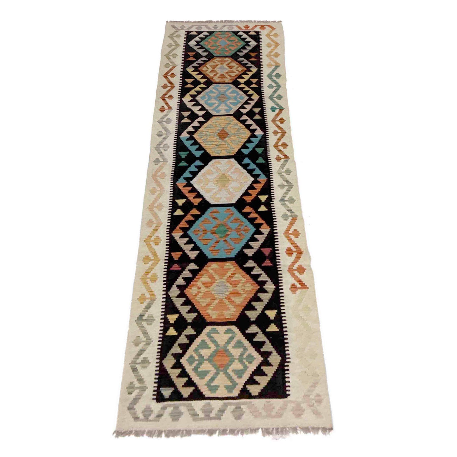 Vegetable Kilim Runner 2' 7" x 9' 10" (ft) - No. Y39289