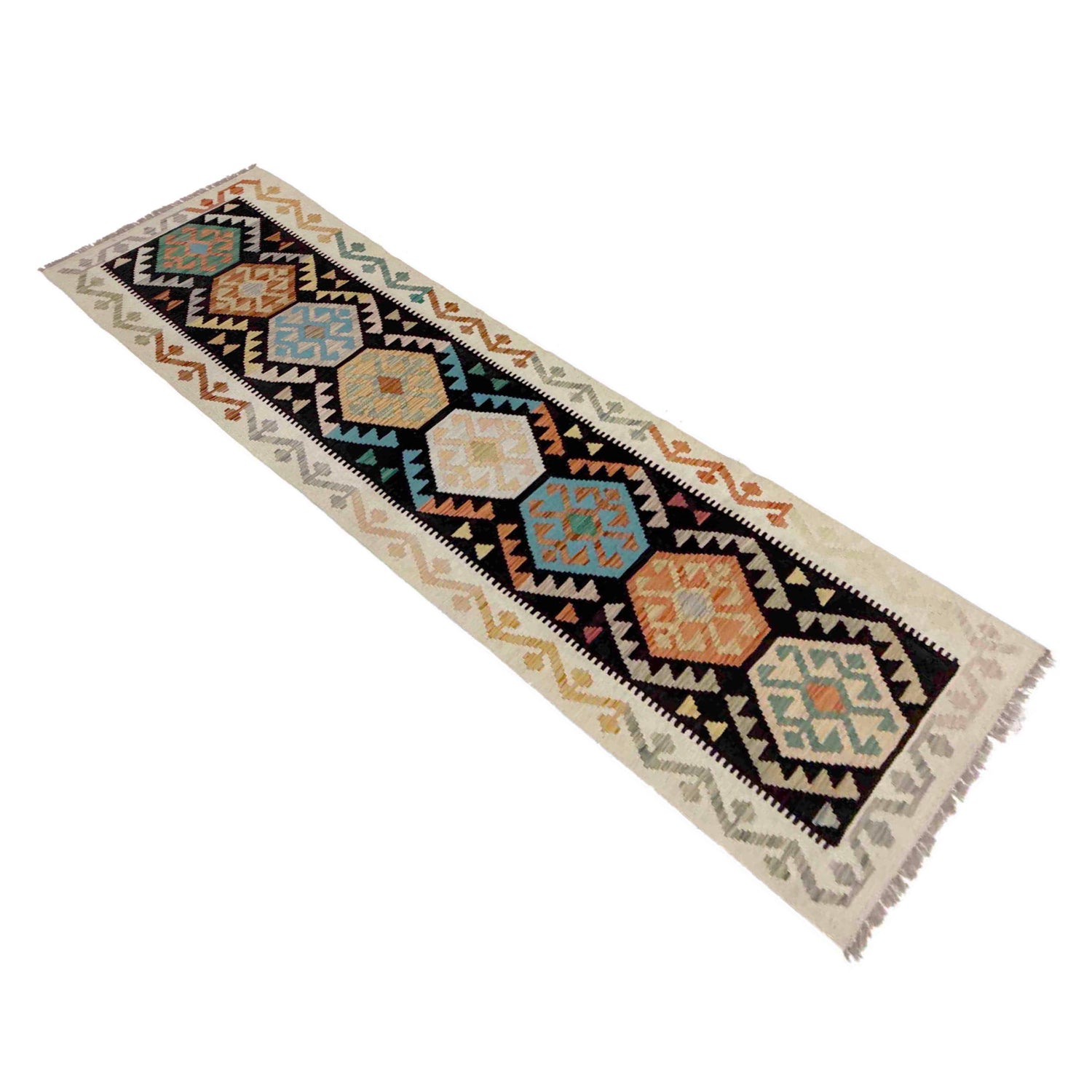 Vegetable Kilim Runner 2' 7" x 9' 10" (ft) - No. Y39289