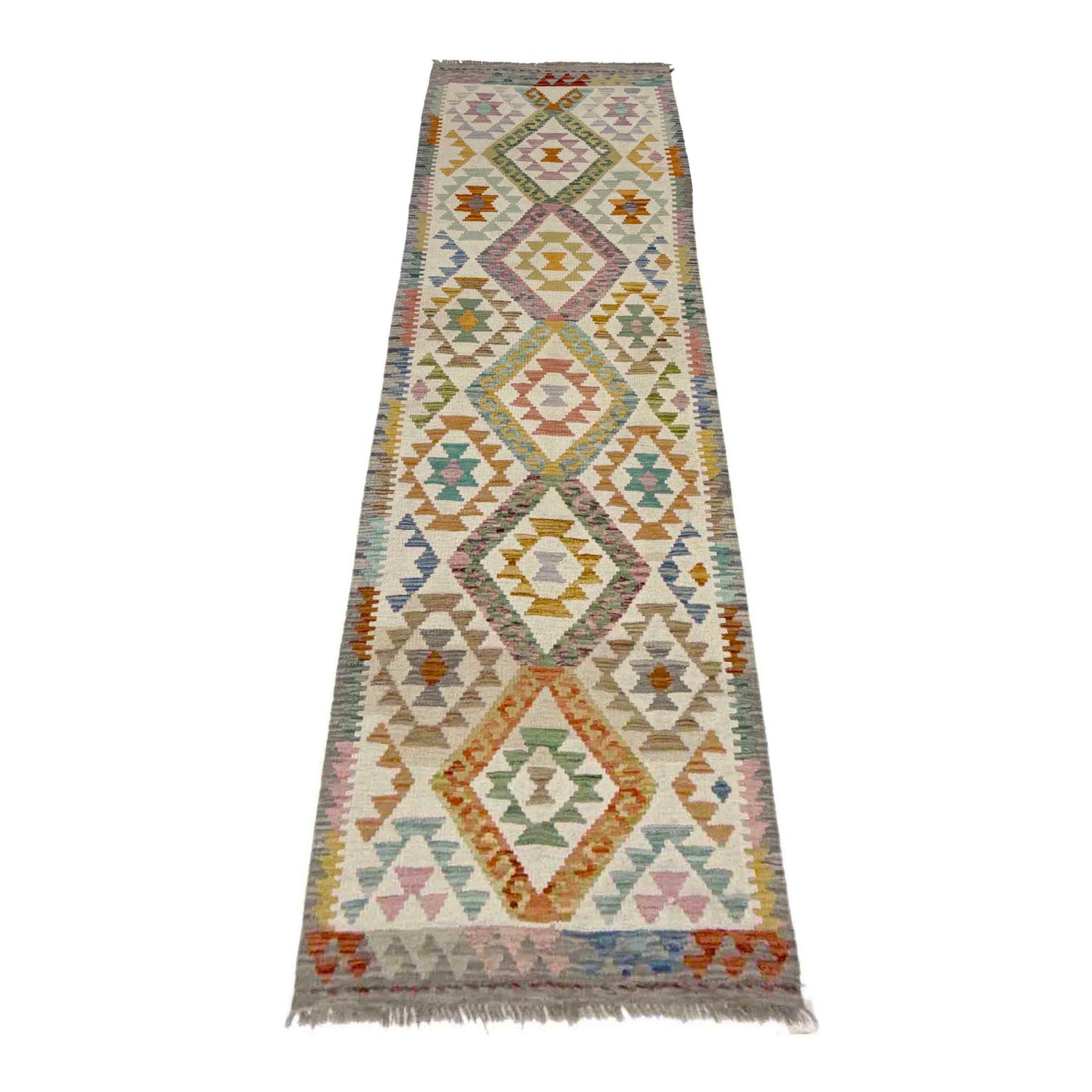 Vegetable Kilim Runner 2' 7" x 9' 10" (ft) - No. Y39292