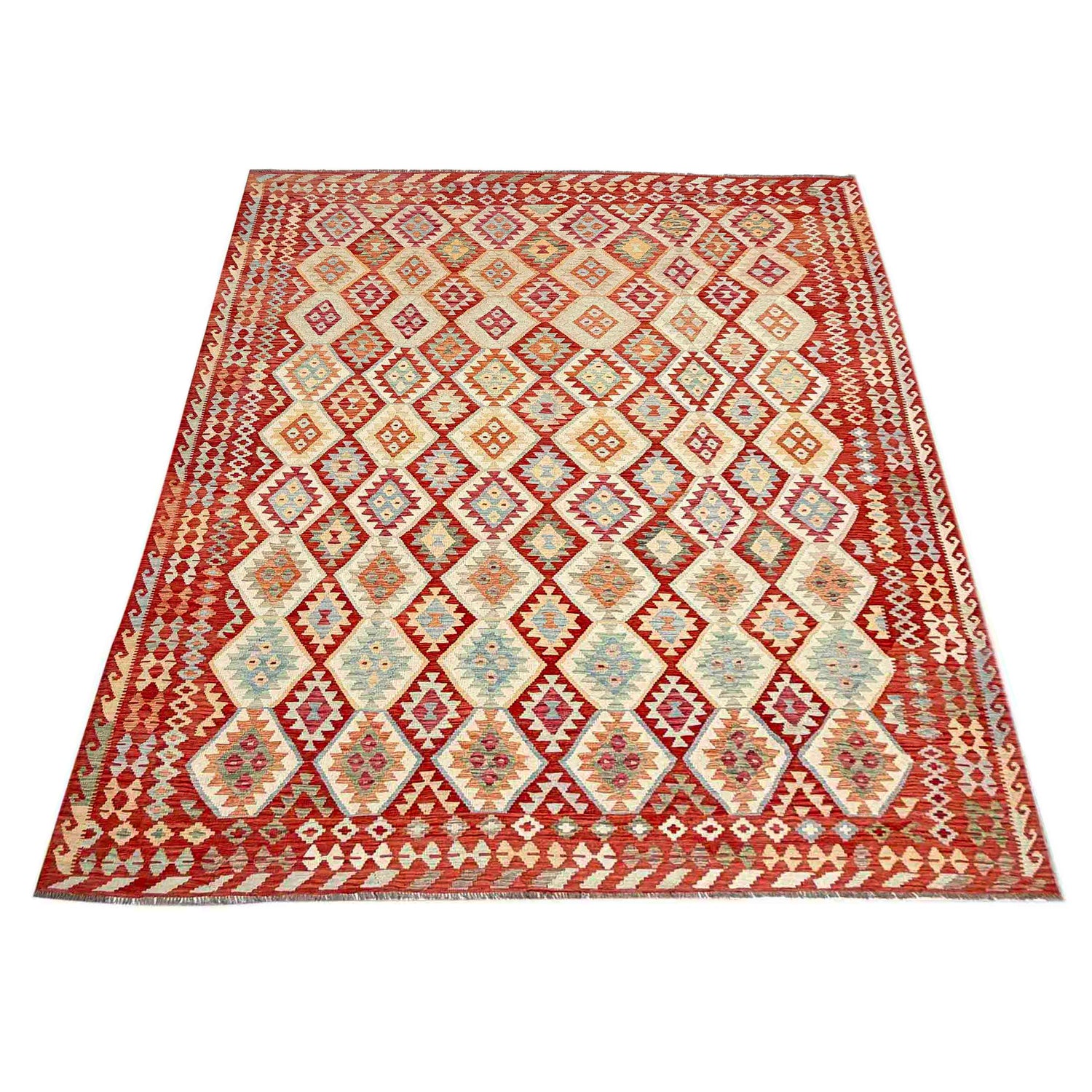 Handmade Vegetable Kelim 11' 2" x 14' 4" (ft) - No. Y39294