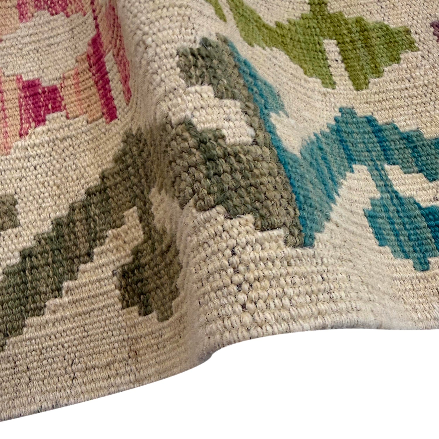 Handmade Vegetable Kelim 8' 2" x 9' 11" (ft) - No. Y39296