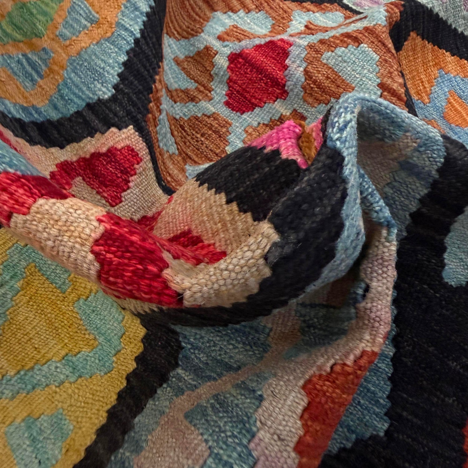 Handmade Vegetable Kilim 8' 2" x 11' 3" (ft) - No. Y39297