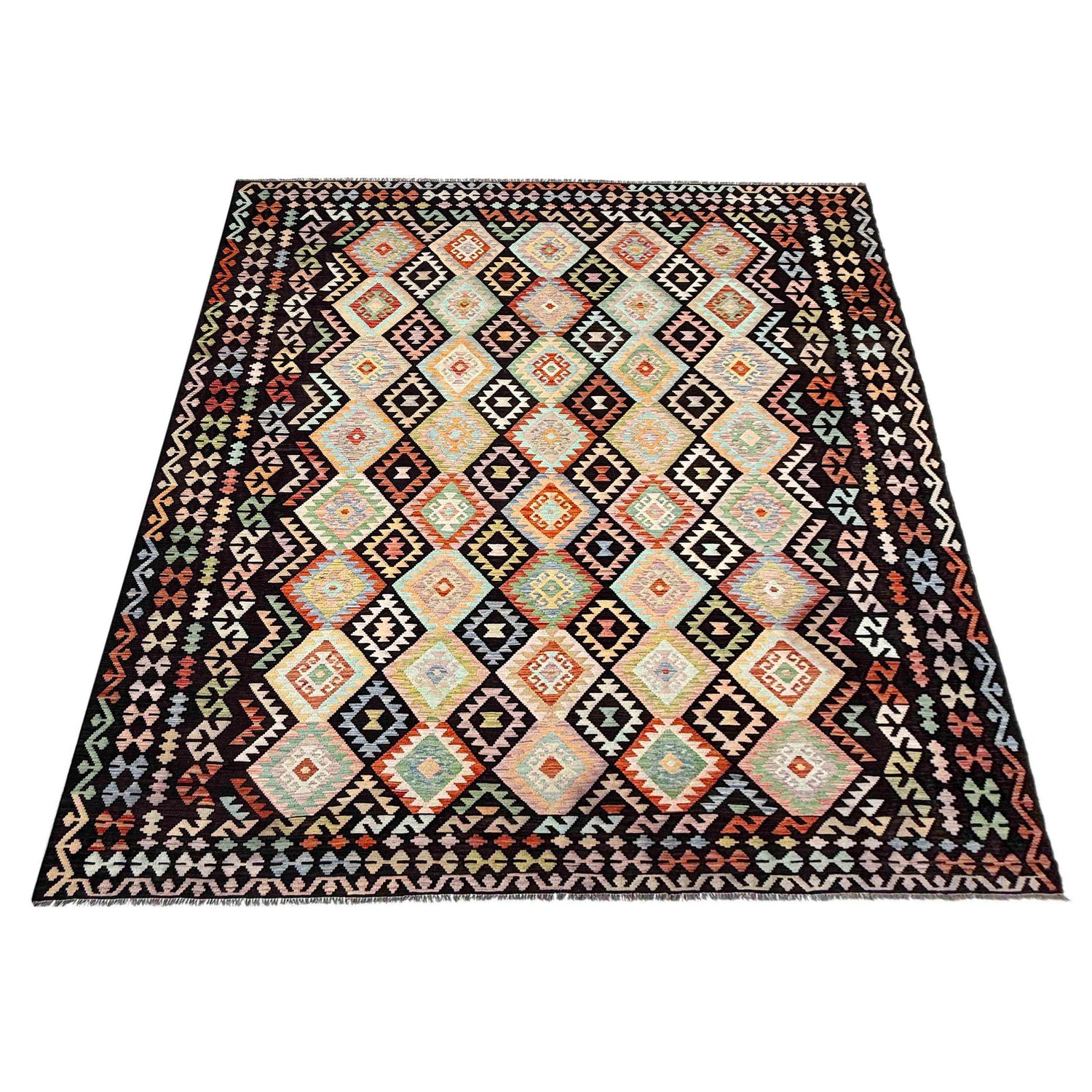 Handmade Vegetable Kilim 10' 0" x 12' 10" (ft) - No. Y39300