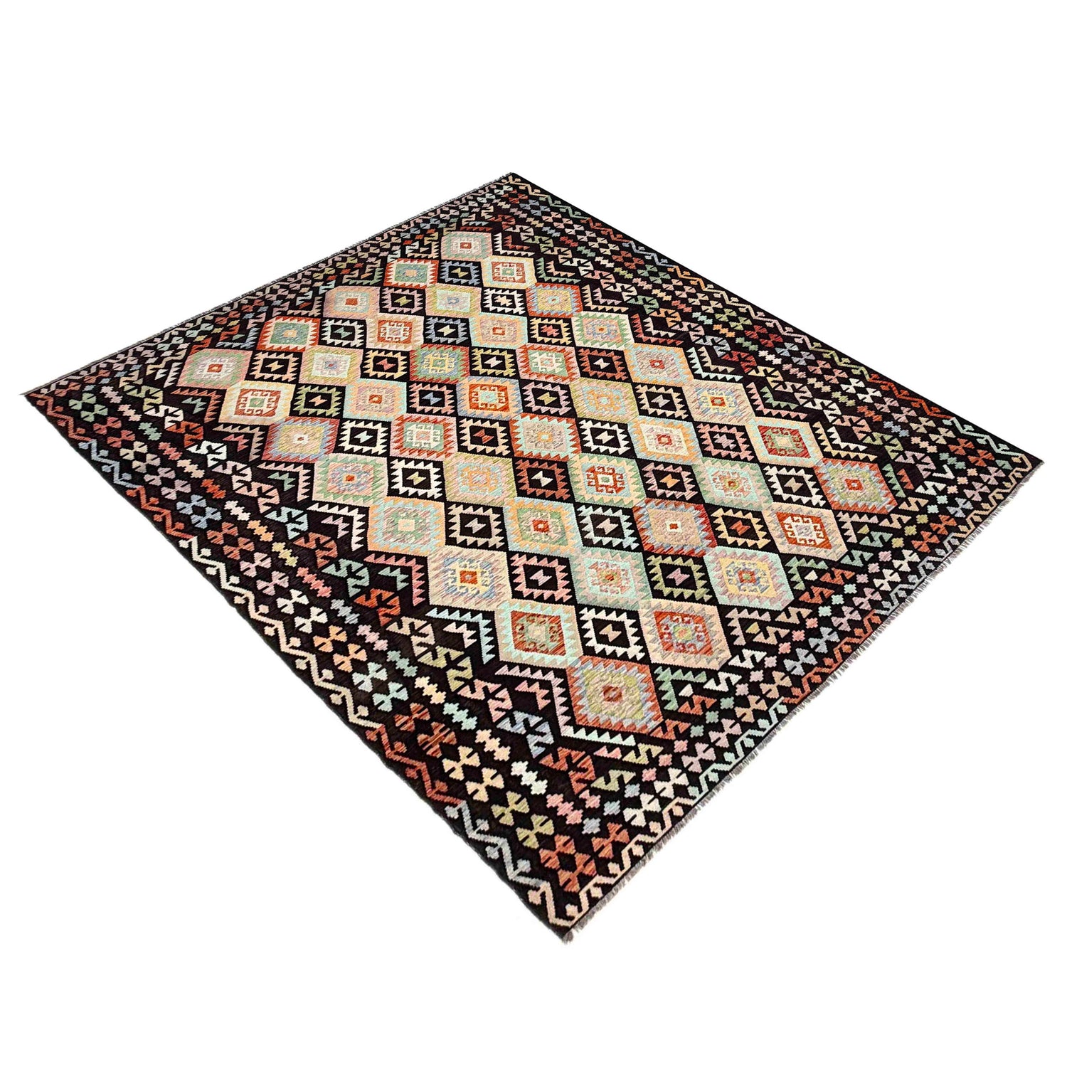 Handmade Vegetable Kilim 10' 0" x 12' 10" (ft) - No. Y39300