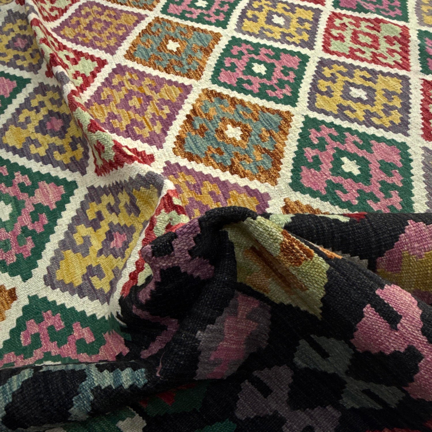 Handmade Vegetable Kelim 9' 7" x 16' 4" (ft) - No. Y39301