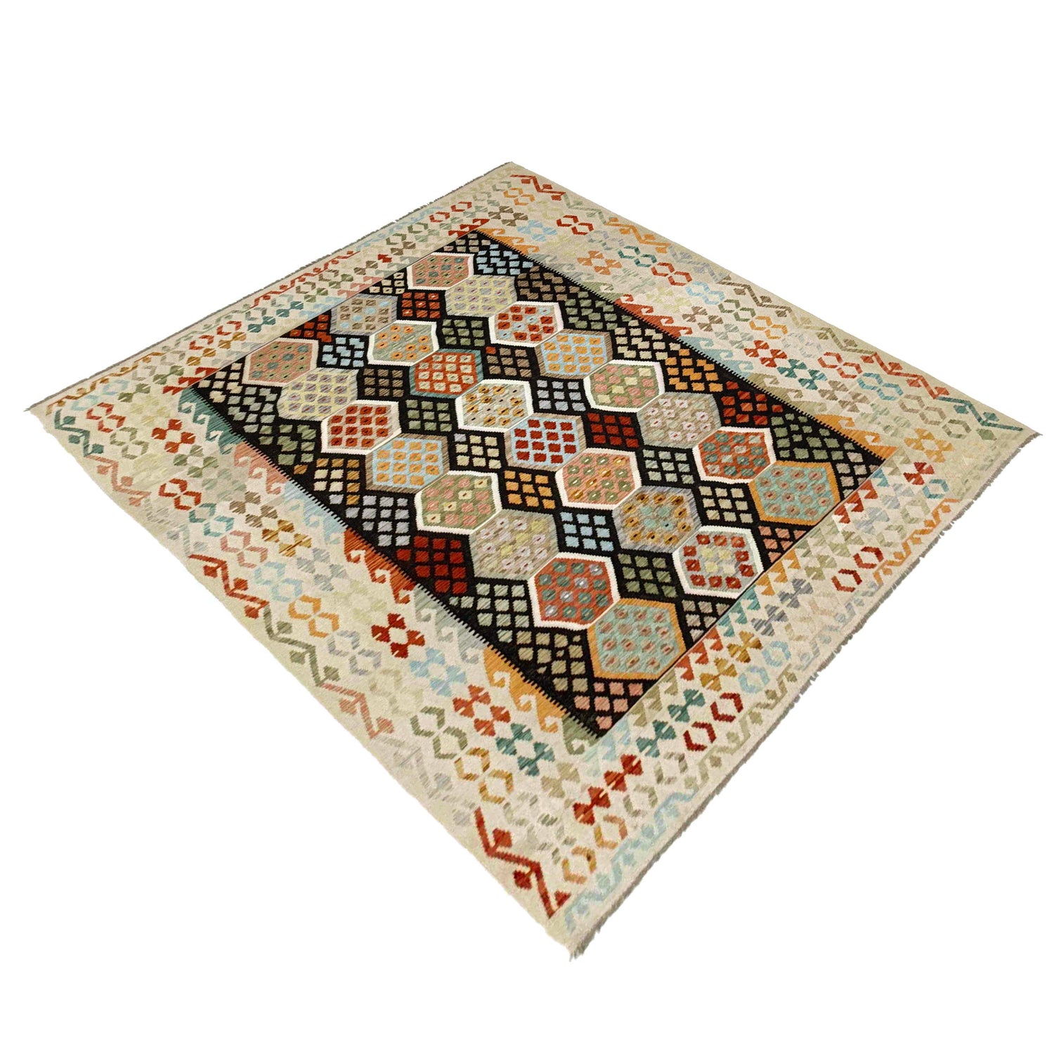Handmade Vegetable Kelim 8' 1" x 11' 7" (ft) - No. Y39304