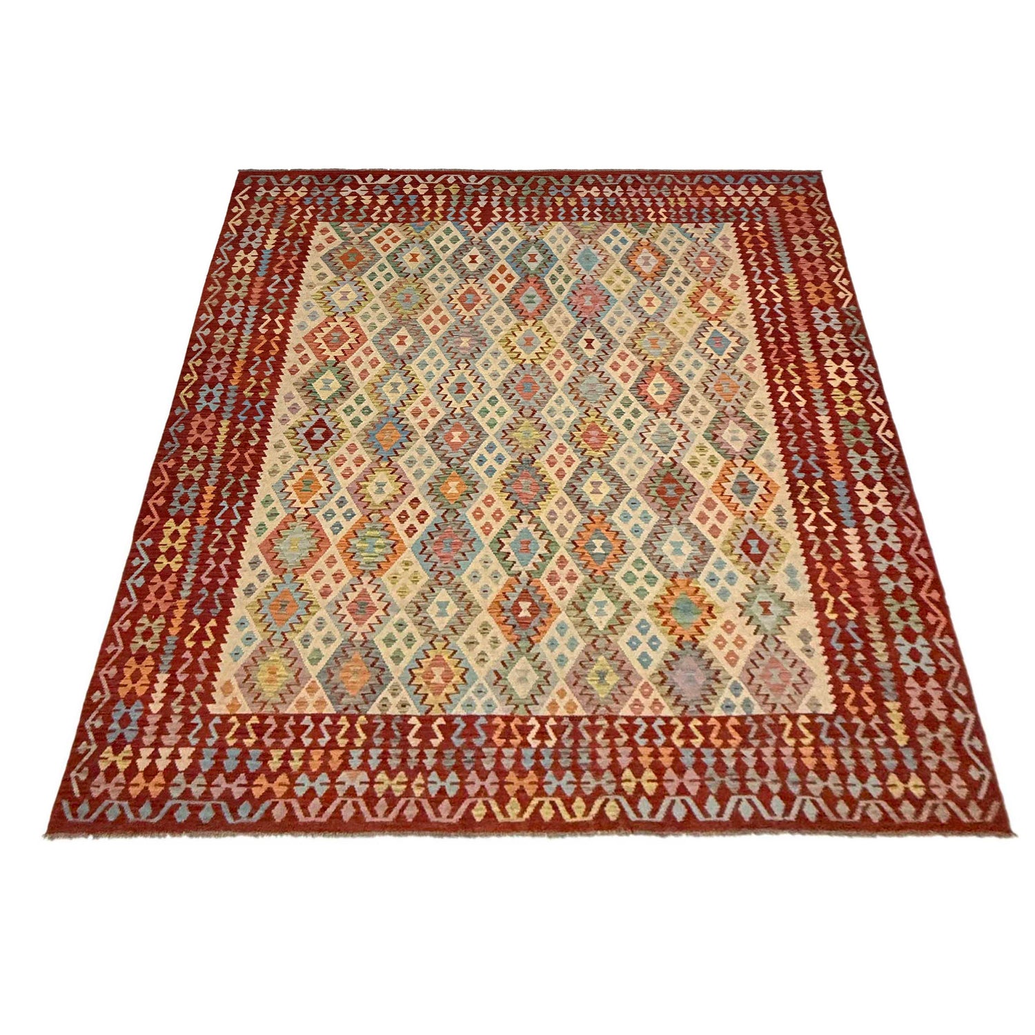 Handmade Vegetable Kelim 10' 4" x 12' 7" (ft) - No. Y39306