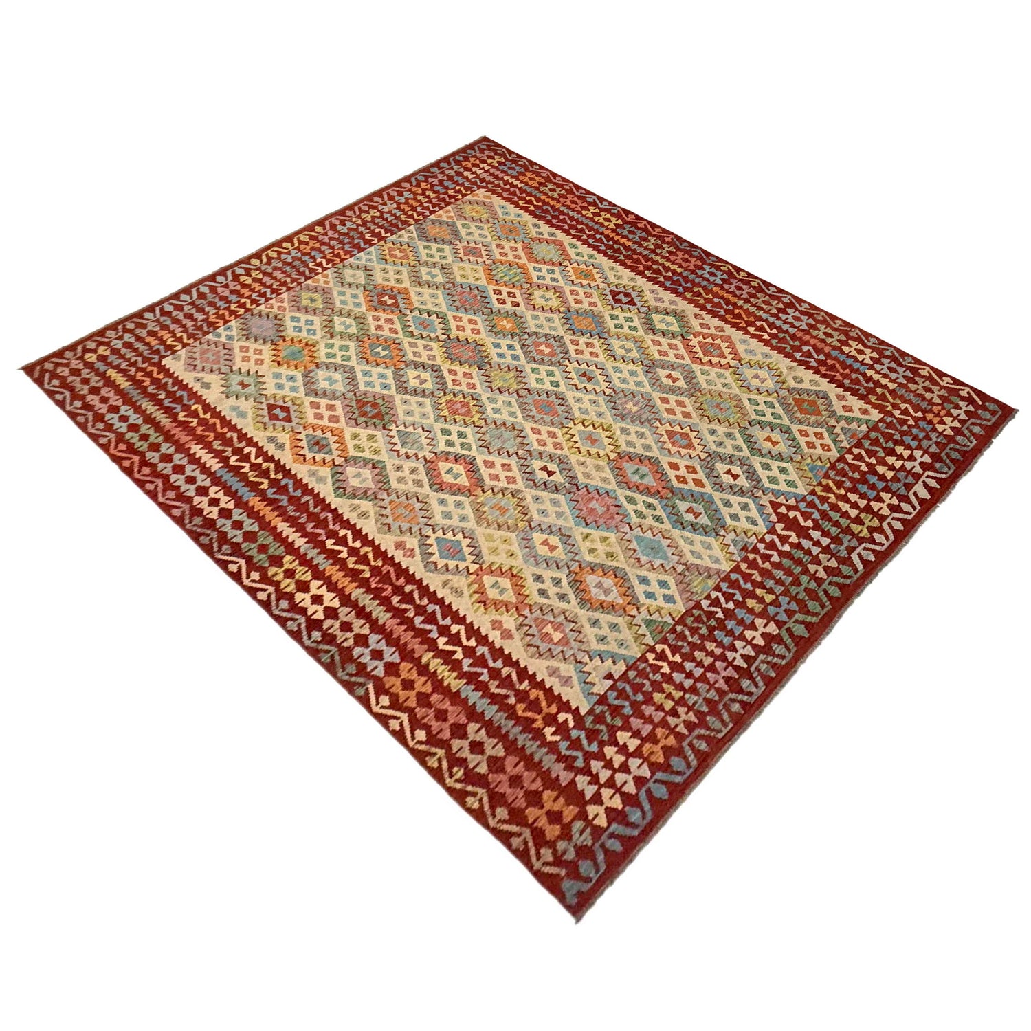 Handmade Vegetable Kelim 10' 4" x 12' 7" (ft) - No. Y39306