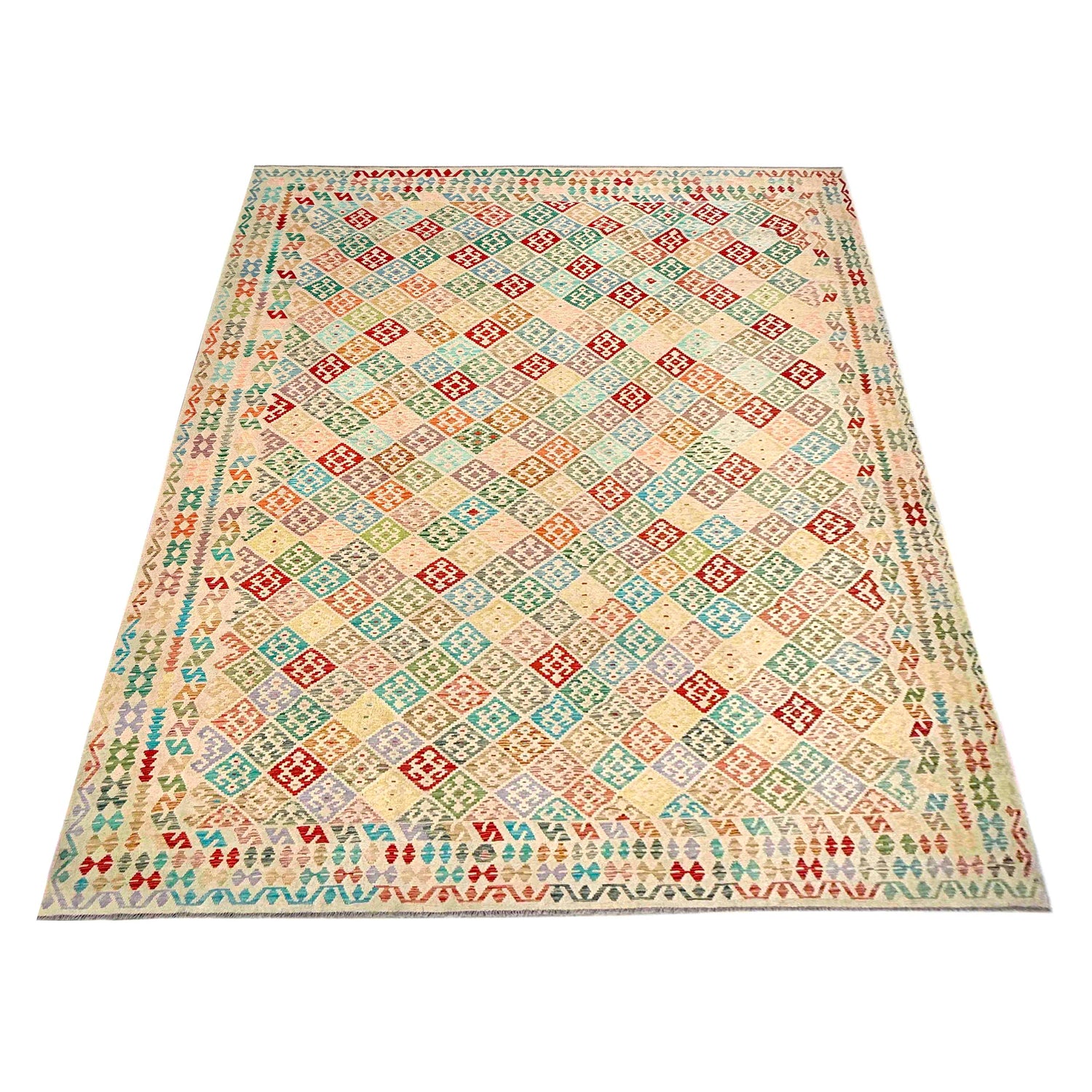 Handmade Vegetable Kilim 13' 11" x 19' 8" (ft) - No. Y39308