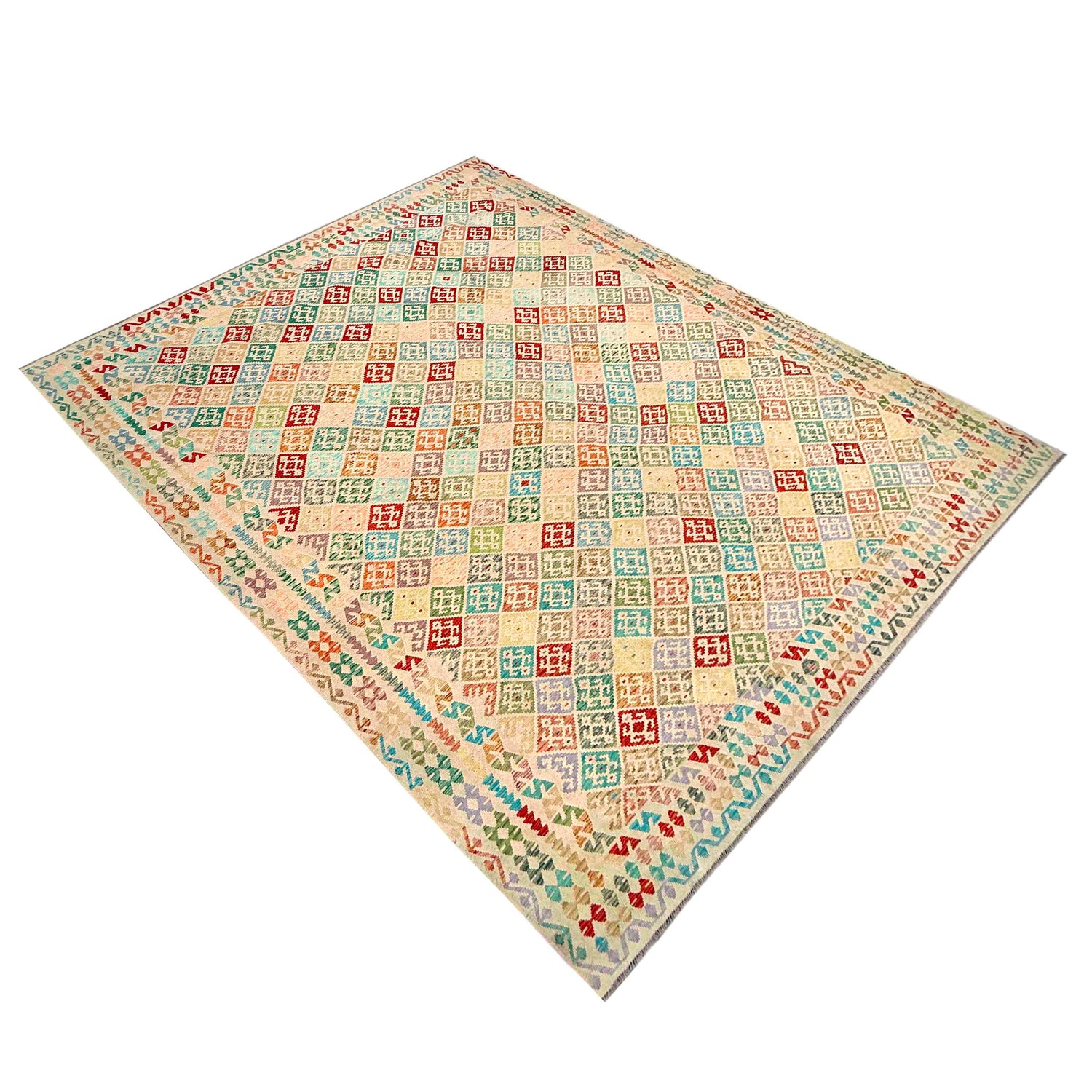Handmade Vegetable Kilim 13' 11" x 19' 8" (ft) - No. Y39308