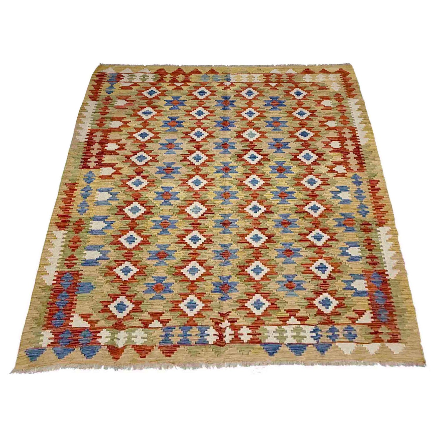 Handmade Vegetable Kelim 6' 0" x 8' 0" (ft) - No. Y39311