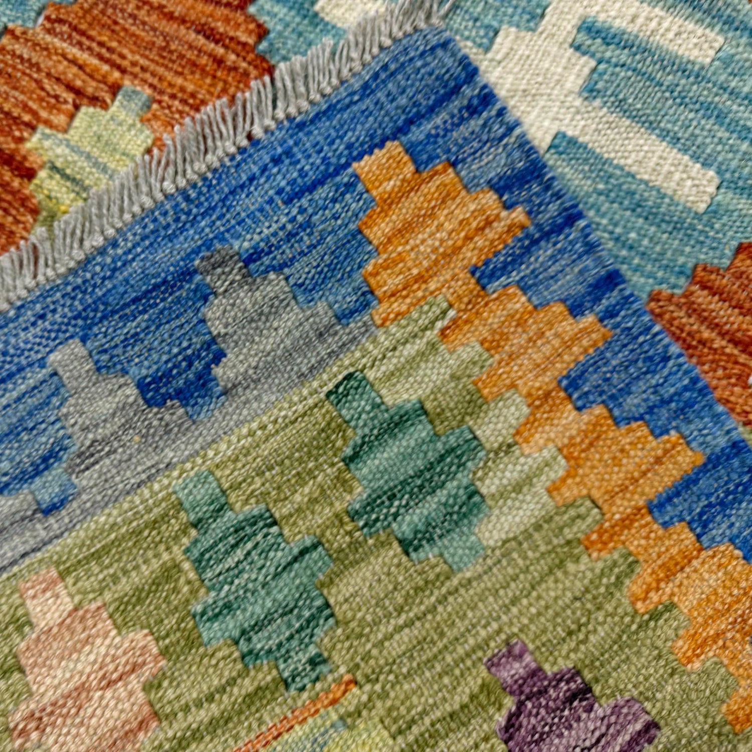 Handmade Vegetable Kilim 5' 11" x 7' 9" (ft) - No. Y39312