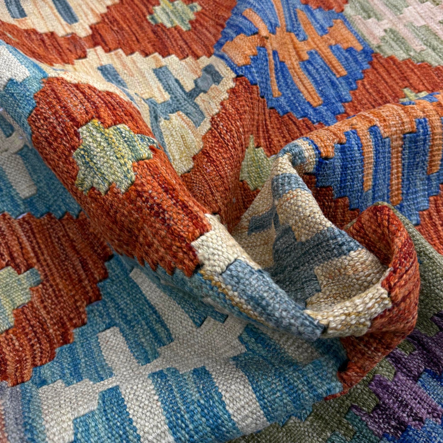 Handmade Vegetable Kilim 5' 11" x 7' 9" (ft) - No. Y39312
