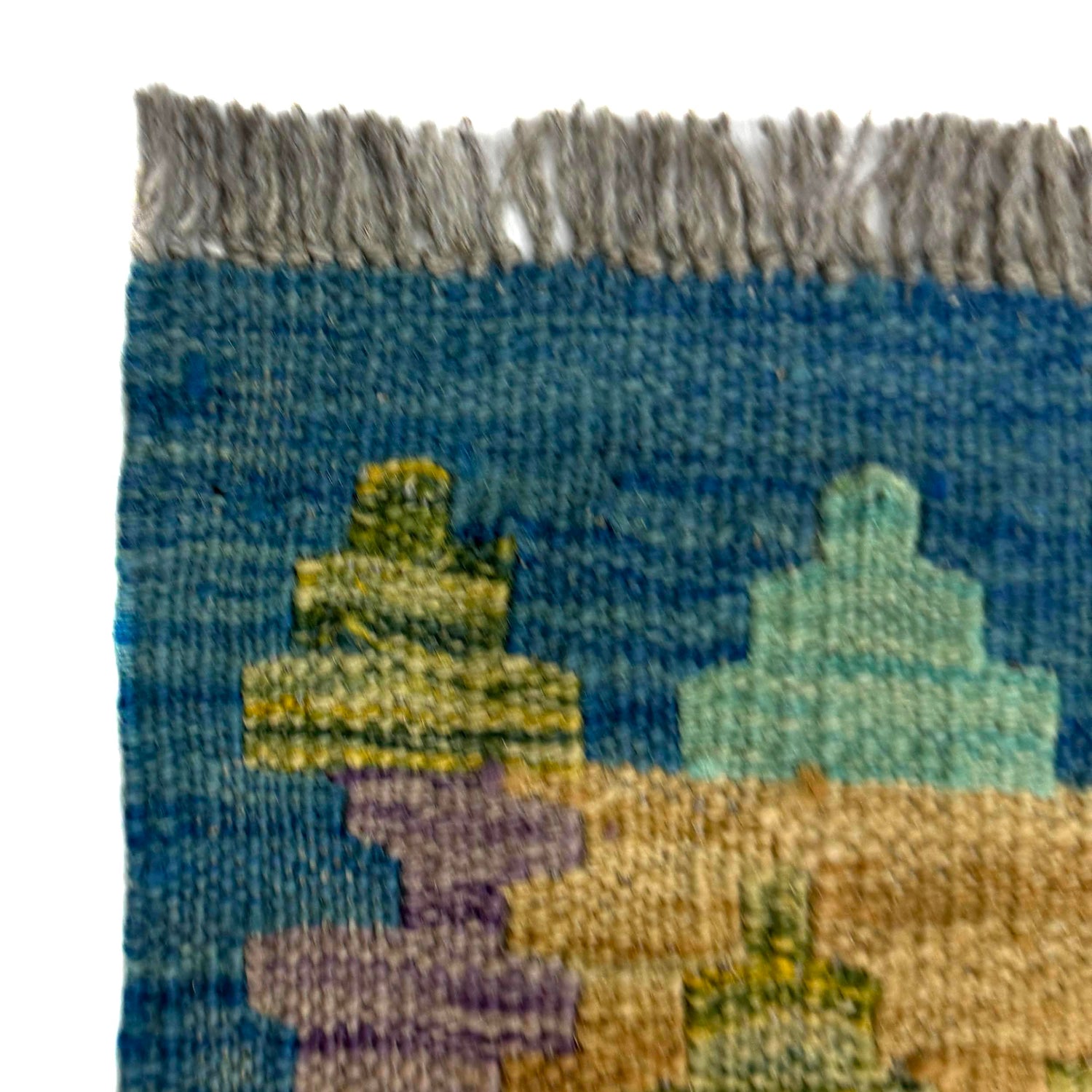 Handmade Vegetable Kelim 5' 8" x 7' 8" (ft) - No. Y39313