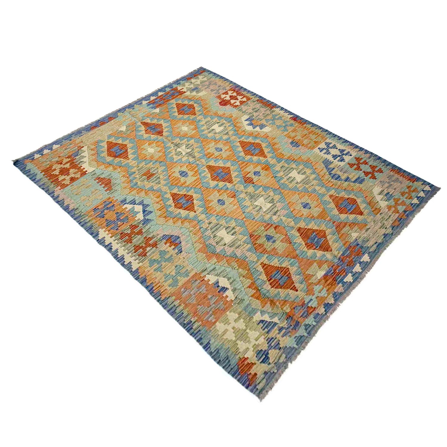 Handmade Vegetable Kilim 5' 10" x 8' 2" (ft) - No. Y39316