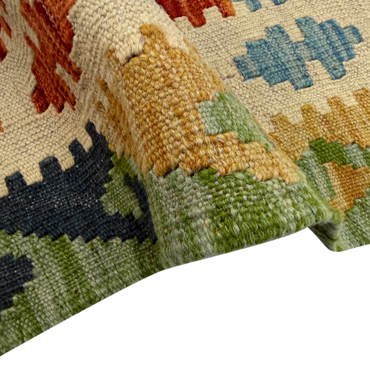 Handmade Vegetable Kelim 6' 0" x 7' 5" (ft) - No. Y39317