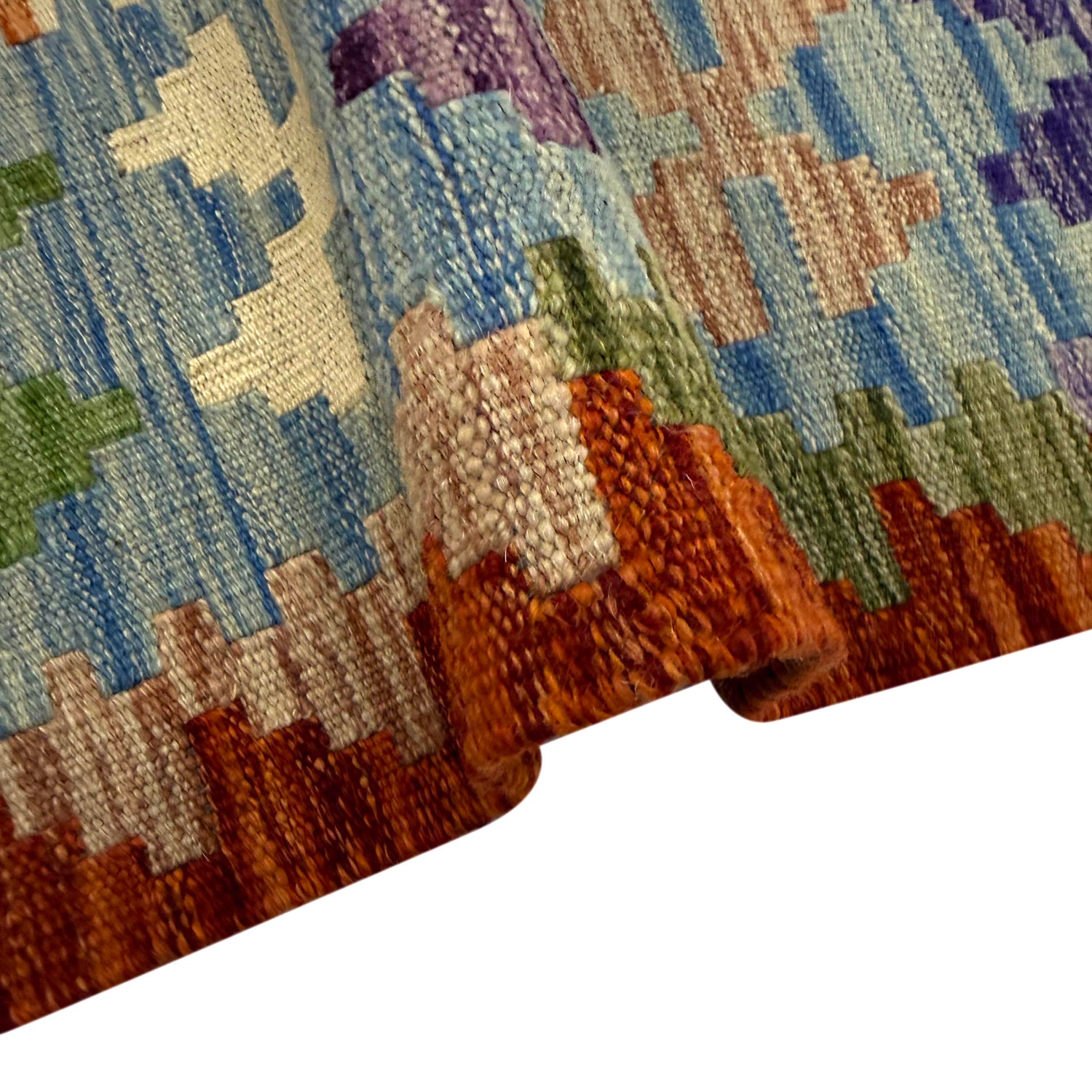 Handmade Vegetable Kilim 4' 1" x 6' 5" (ft) - No. Y39321