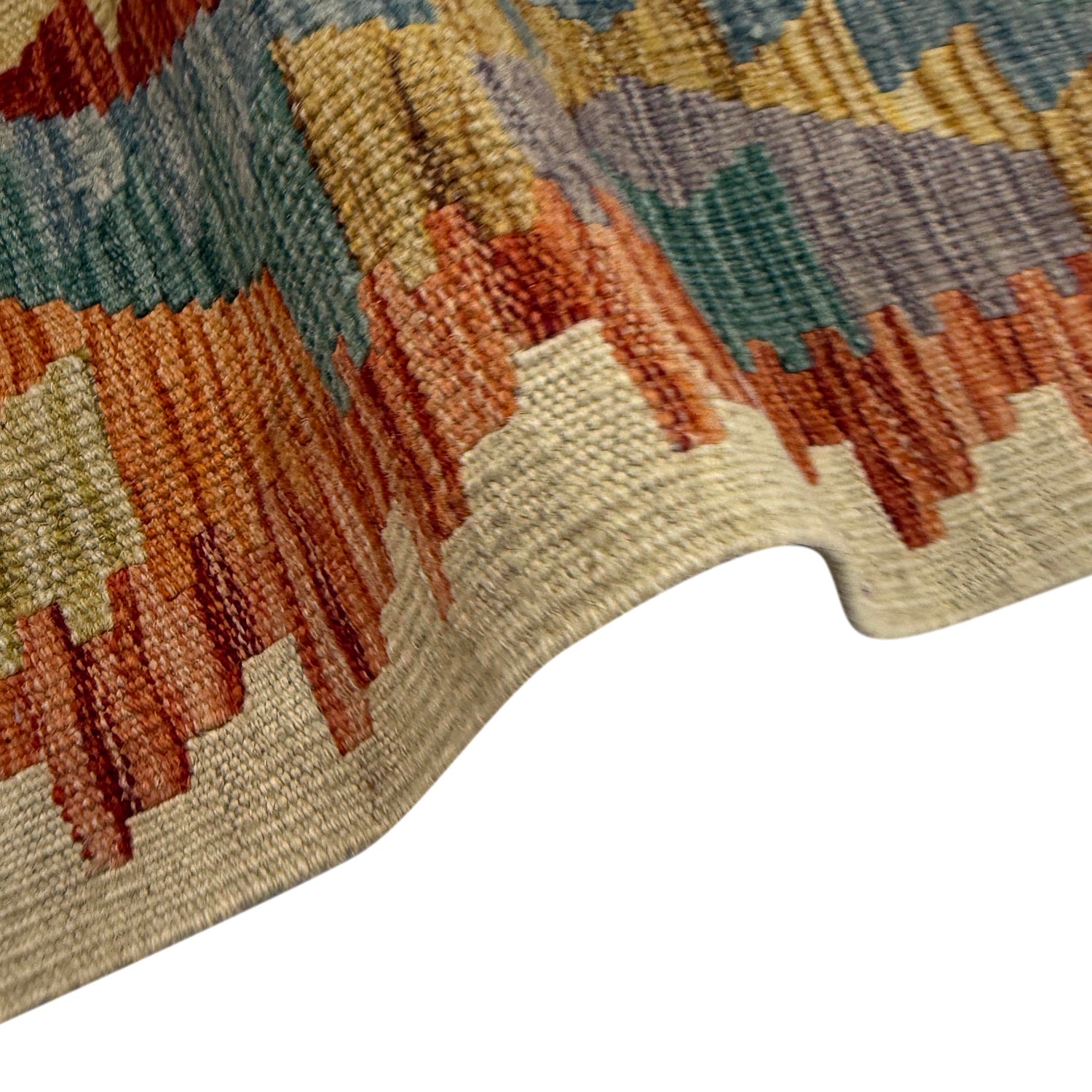 Handmade Vegetable Kilim 4' 0" x 5' 11" (ft) - No. Y39323