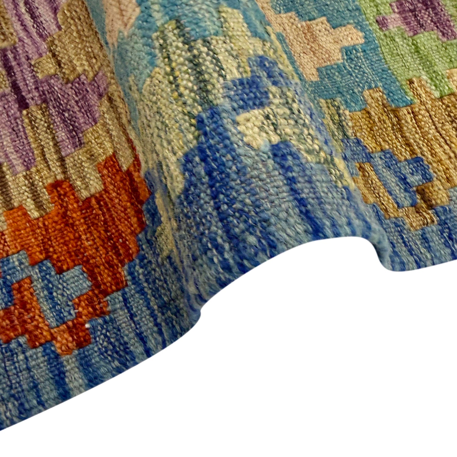 Handmade Vegetable Kilim 5' 10" x 7' 7" (ft) - No. Y39327