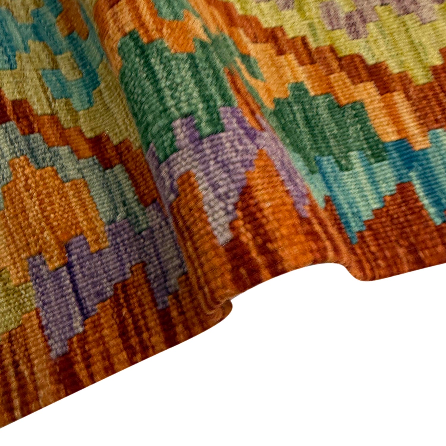 Handmade Vegetable Kelim 5' 9" x 8' 2" (ft) - No. Y39328