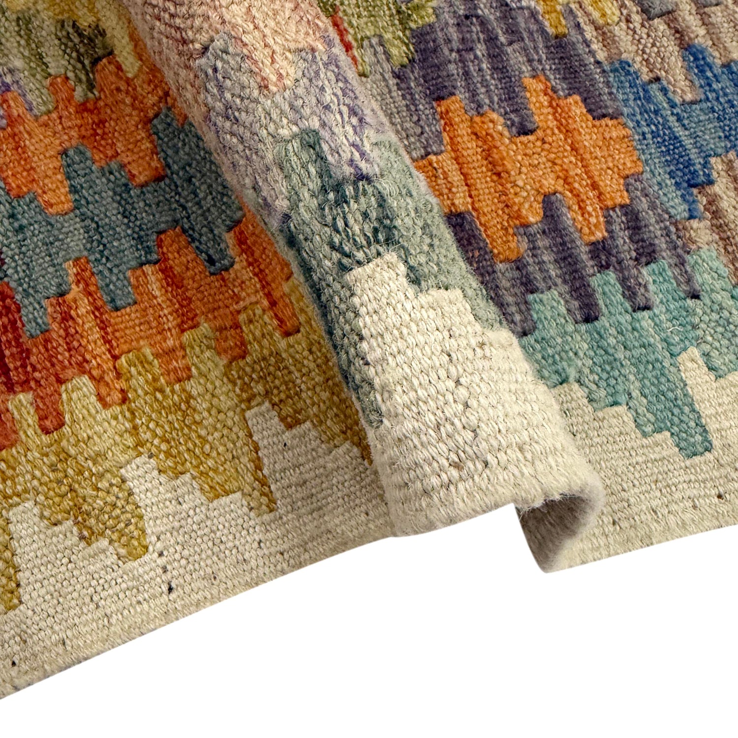 Handmade Vegetable Kelim 6' 1" x 8' 4" (ft) - No. Y39335