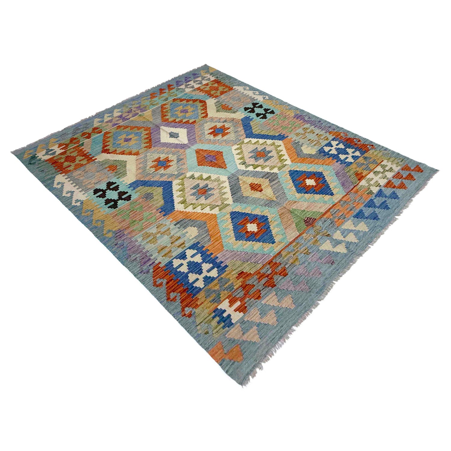 Handmade Vegetable Kilim 5' 10" x 7' 6" (ft) - No. Y39336
