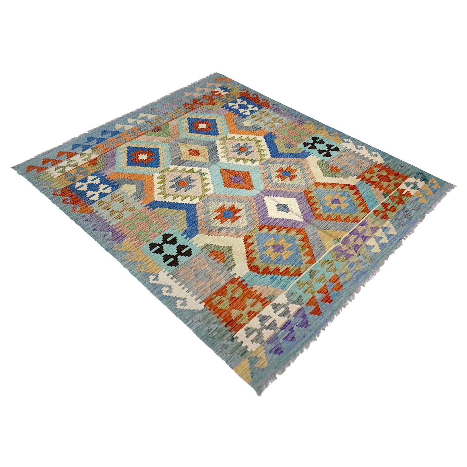 Handmade Vegetable Kilim 5' 10" x 7' 6" (ft) - No. Y39336