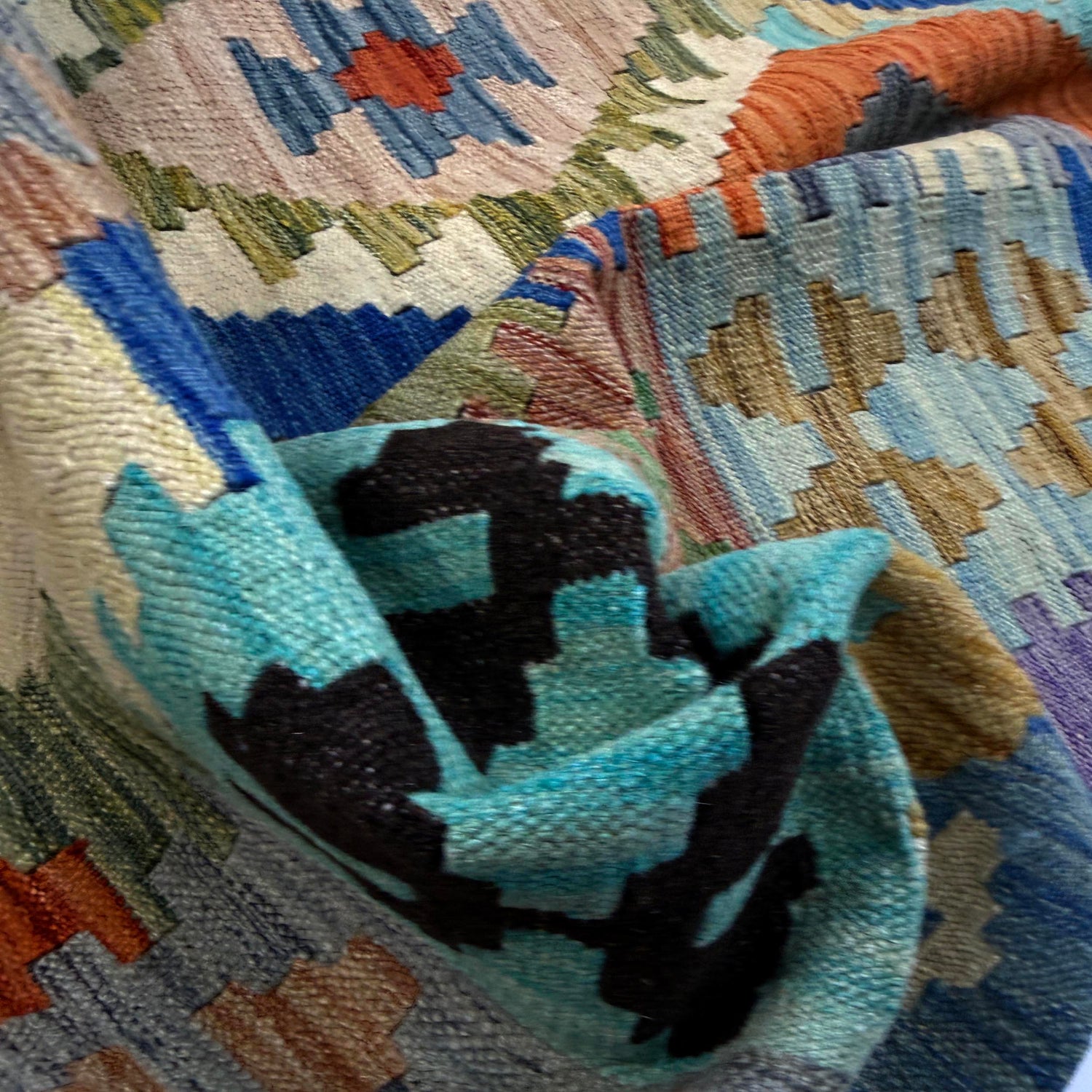 Handmade Vegetable Kilim 5' 10" x 7' 6" (ft) - No. Y39336