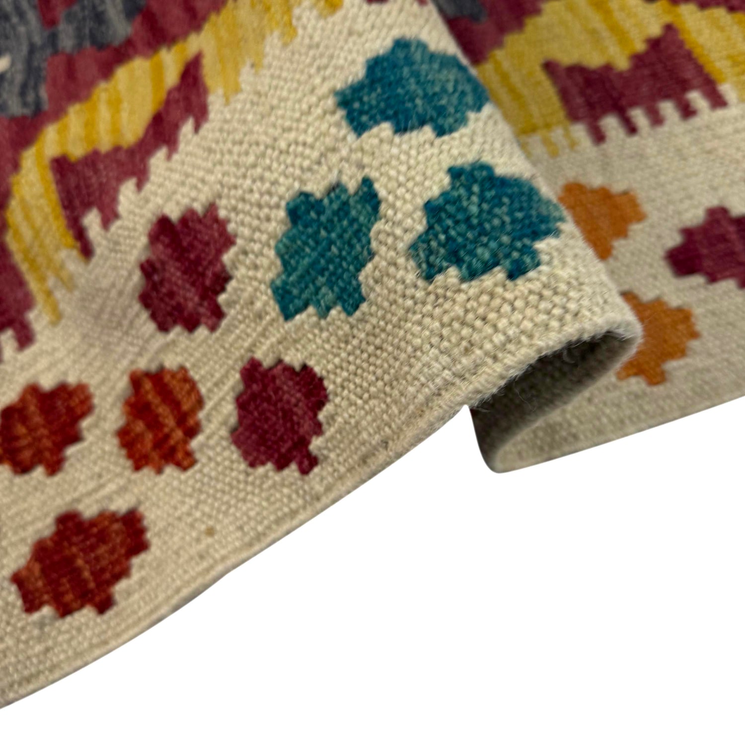 Handmade Vegetable Kelim 4' 5" x 6' 2" (ft) - No. Y39337