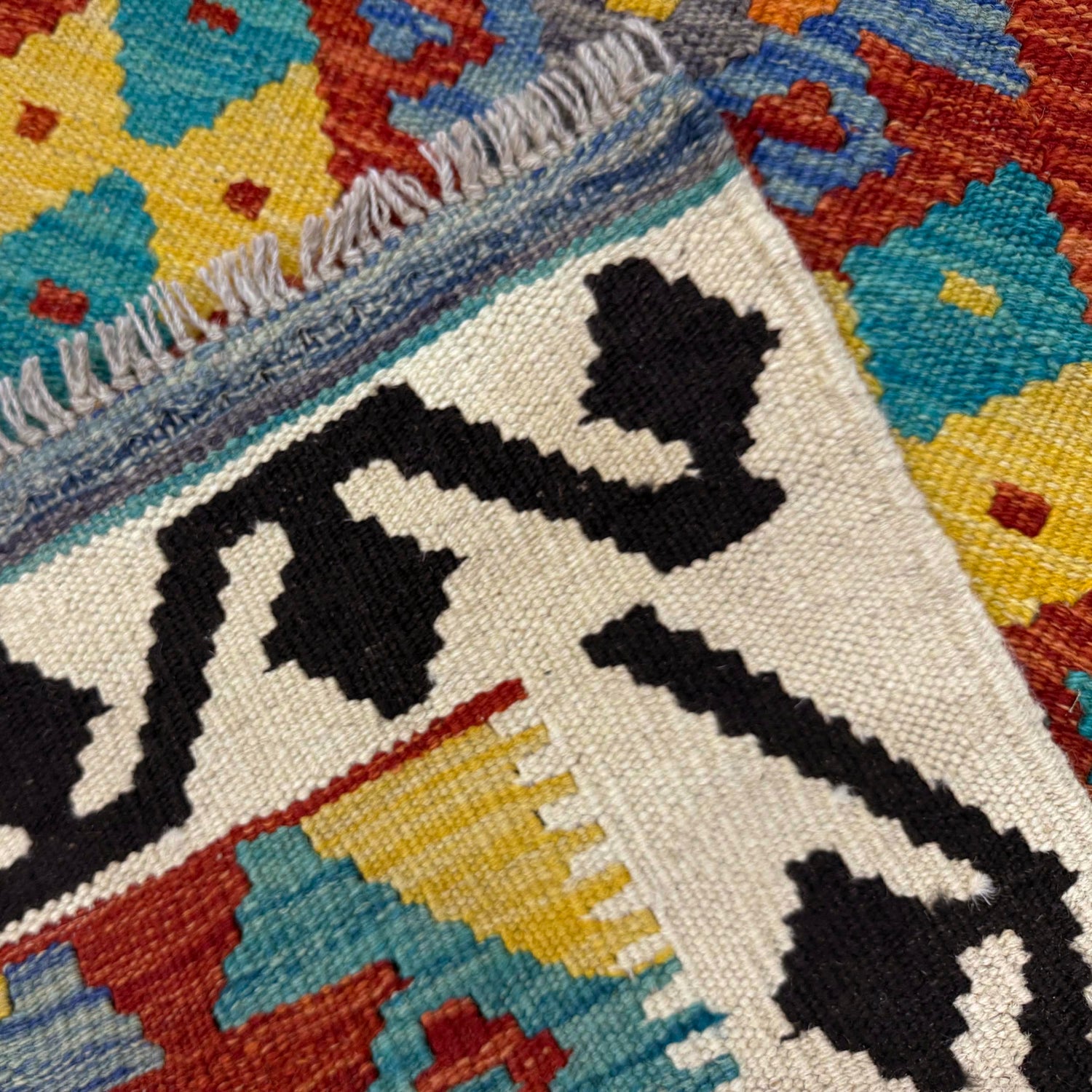 Handmade Vegetable Kilim 4' 3" x 6' 3" (ft) - No. Y39338
