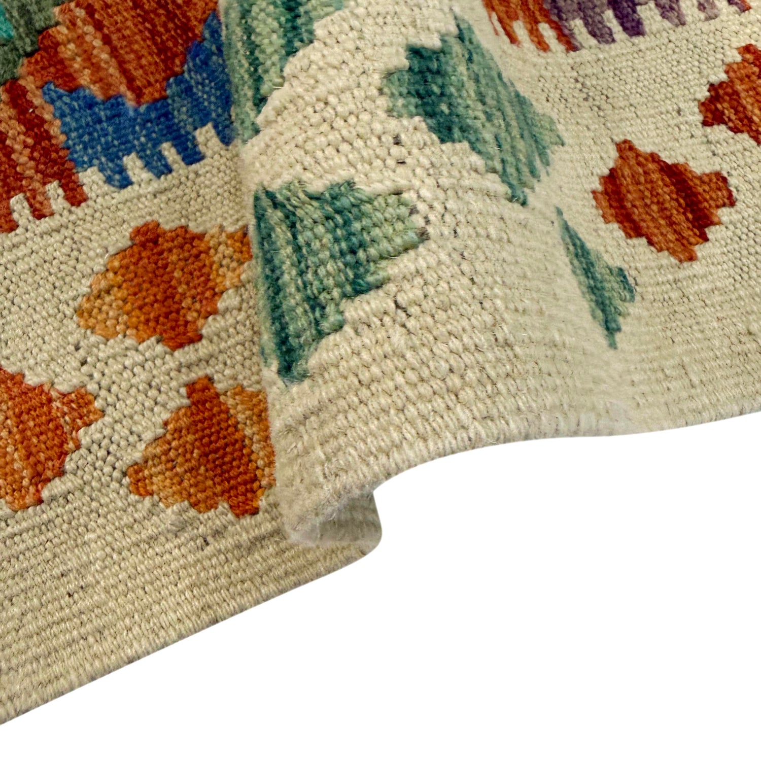 Handmade Vegetable Kelim 4' 2" x 6' 5" (ft) - No. Y39339