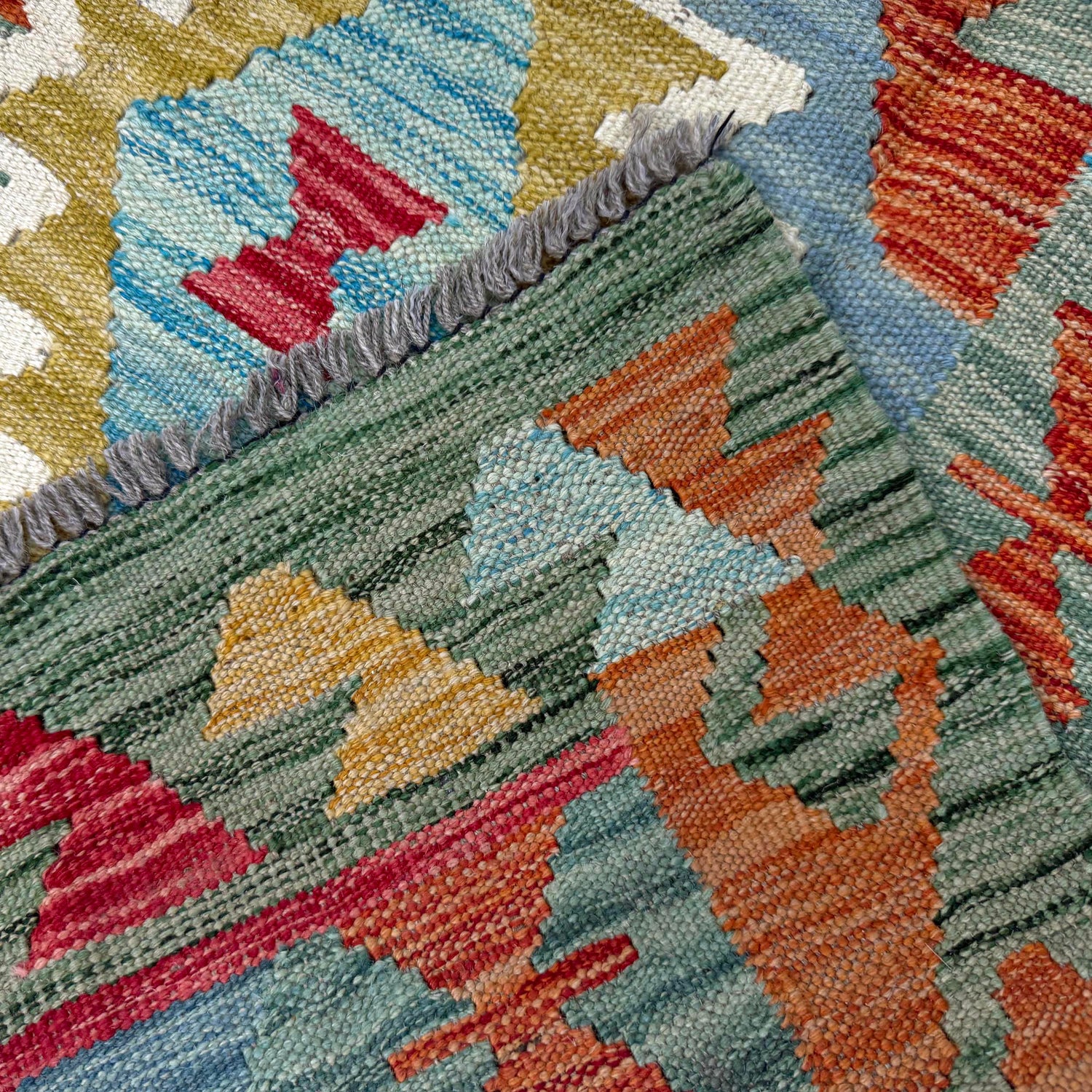 Handmade Vegetable Kilim 4' 0" x 6' 10" (ft) - No. Y39344