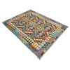 Handmade Vegetable Kelim 4' 3" x 6' 3" (ft) - No. Y39345