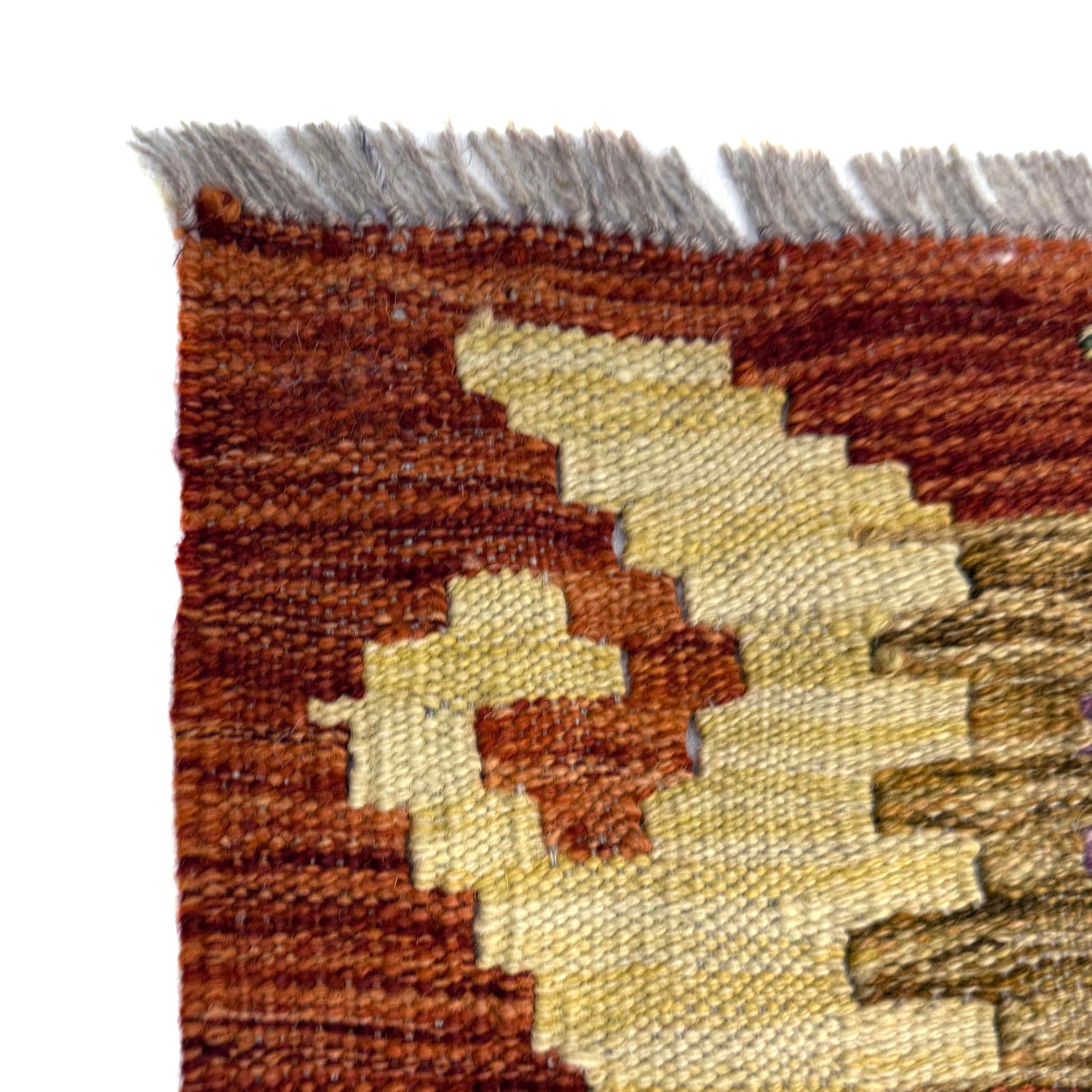 Handmade Vegetable Kilim 4' 2" x 5' 7" (ft) - No. Y39347