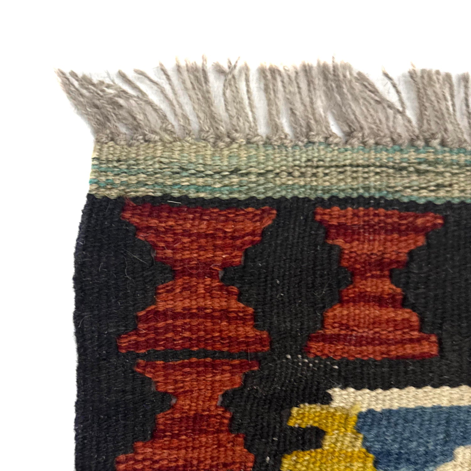 Handmade Vegetable Kilim 3' 5" x 5' 1" (ft) - No. Y39355
