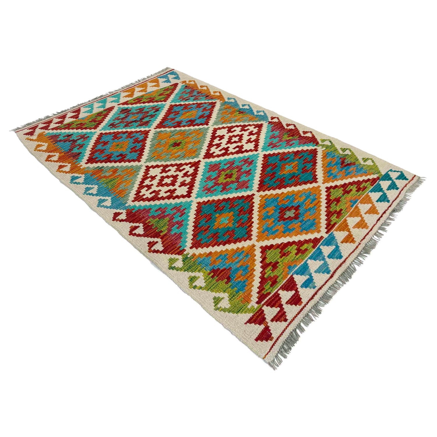 Handmade Vegetable Kilim 3' 0" x 4' 10" (ft) - No. Y39357