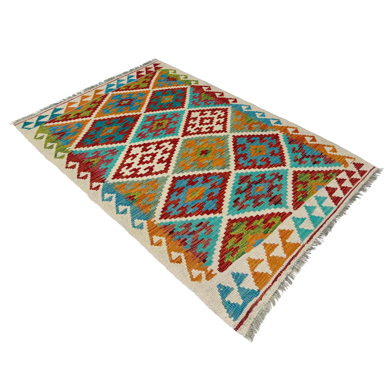 Handmade Vegetable Kilim 3' 0" x 4' 10" (ft) - No. Y39357