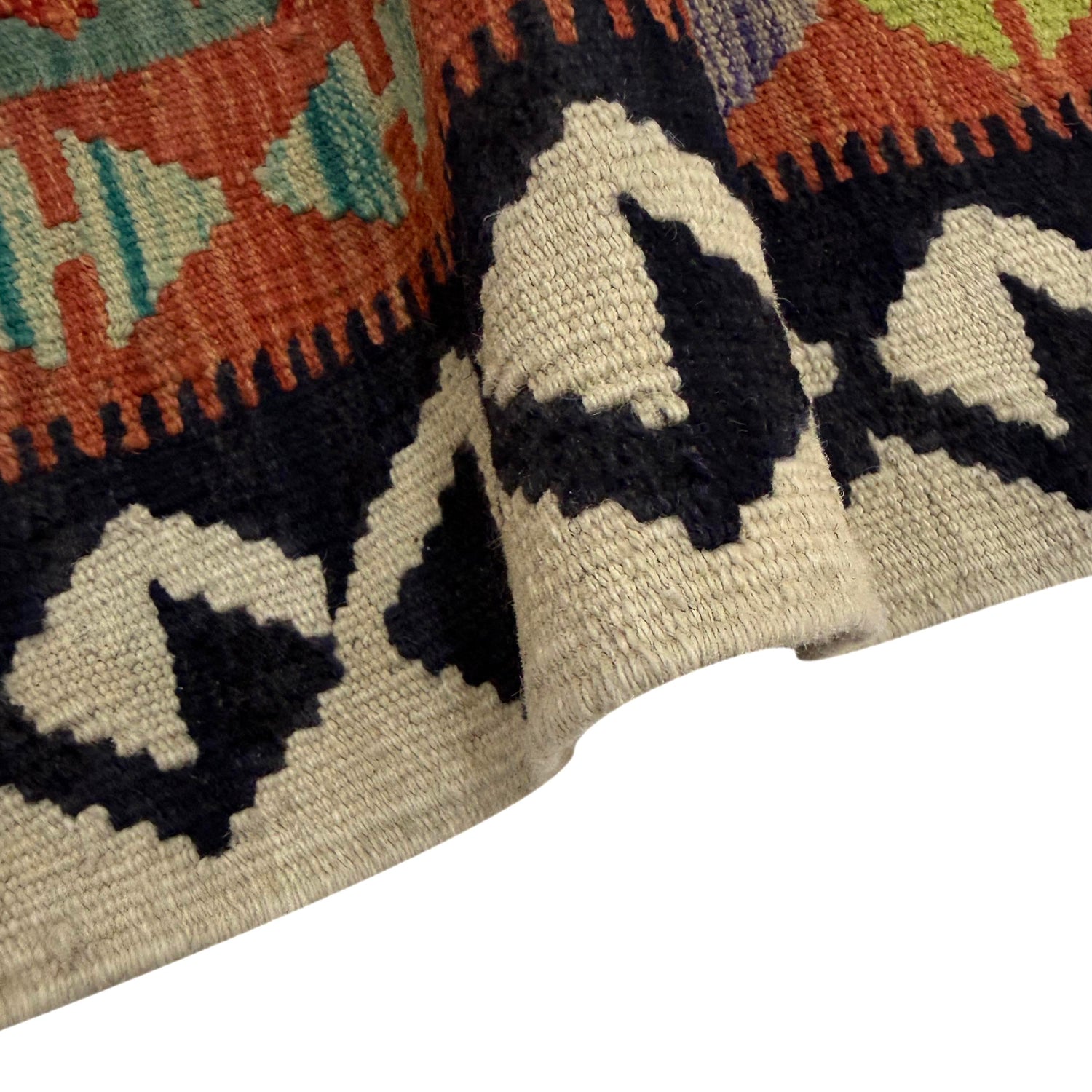 Handmade Vegetable Kelim 3' 3" x 4' 10" (ft) - No. Y39358