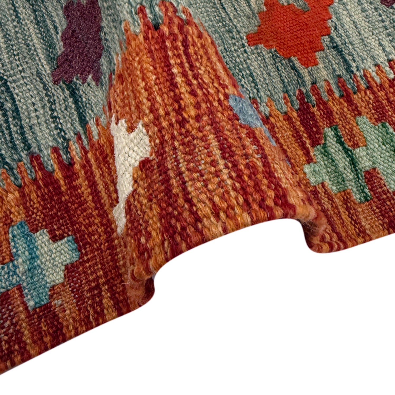Handmade Vegetable Kelim 3' 9" x 4' 11" (ft) - No. Y39361