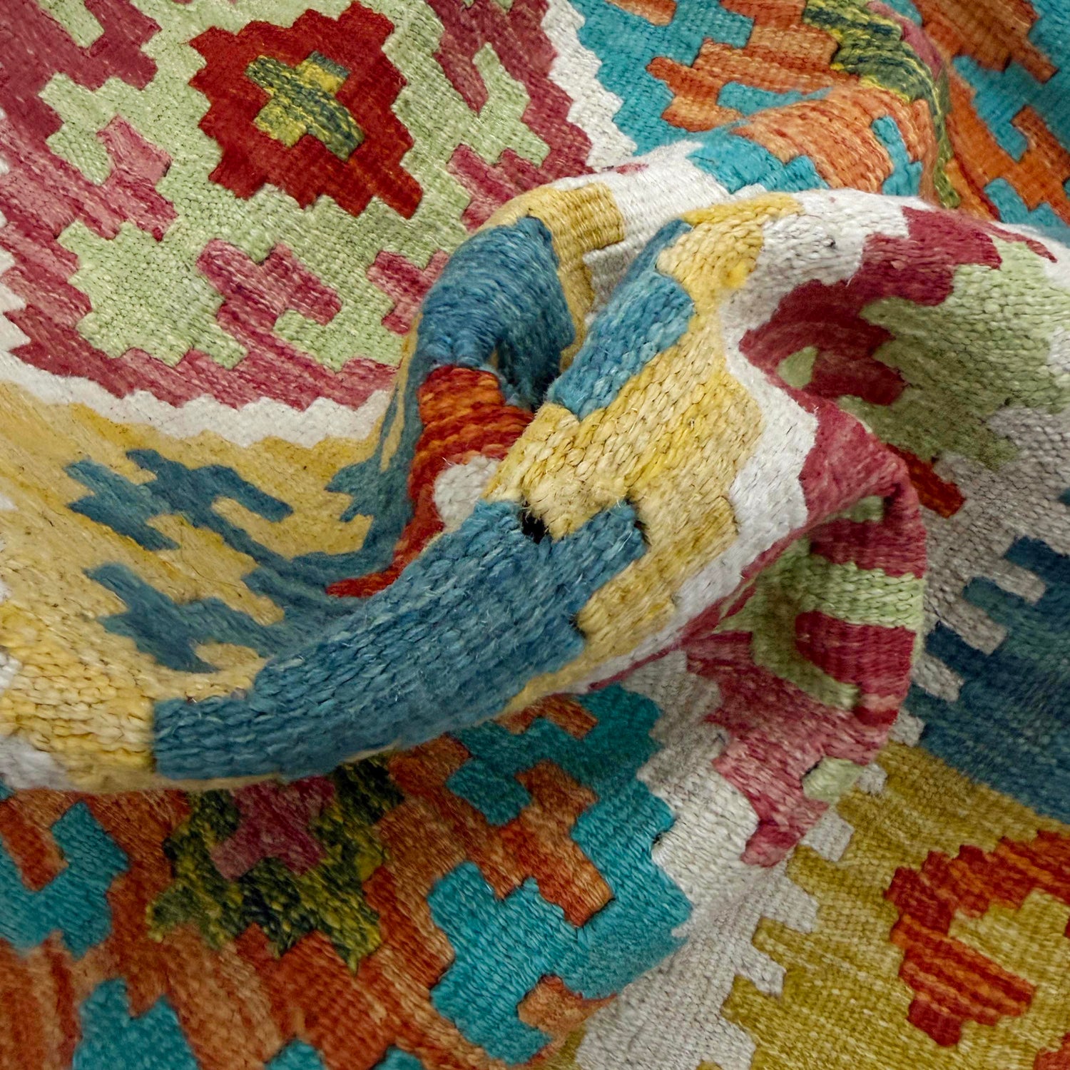 Handmade Vegetable Kilim 3' 3" x 4' 9" (ft) - No. Y39362