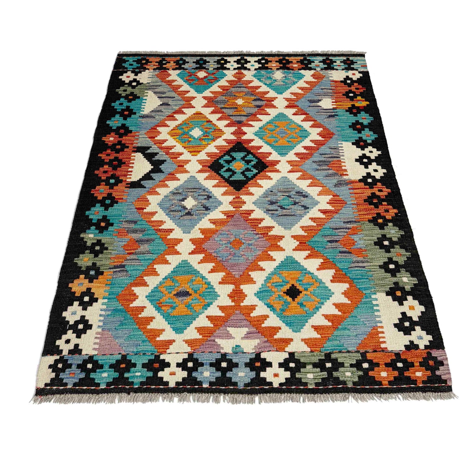 Handmade Vegetable Kilim 3' 3" x 5' 0" (ft) - No. Y39363