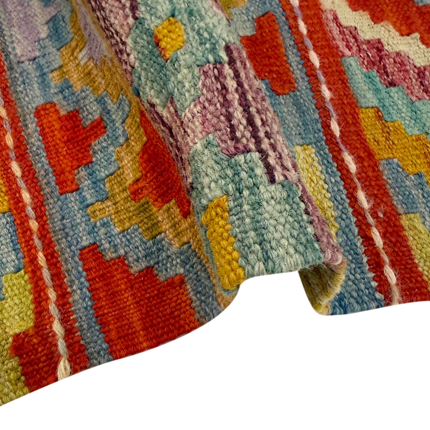 Handmade Vegetable Kelim 3' 3" x 4' 11" (ft) - No. Y39369