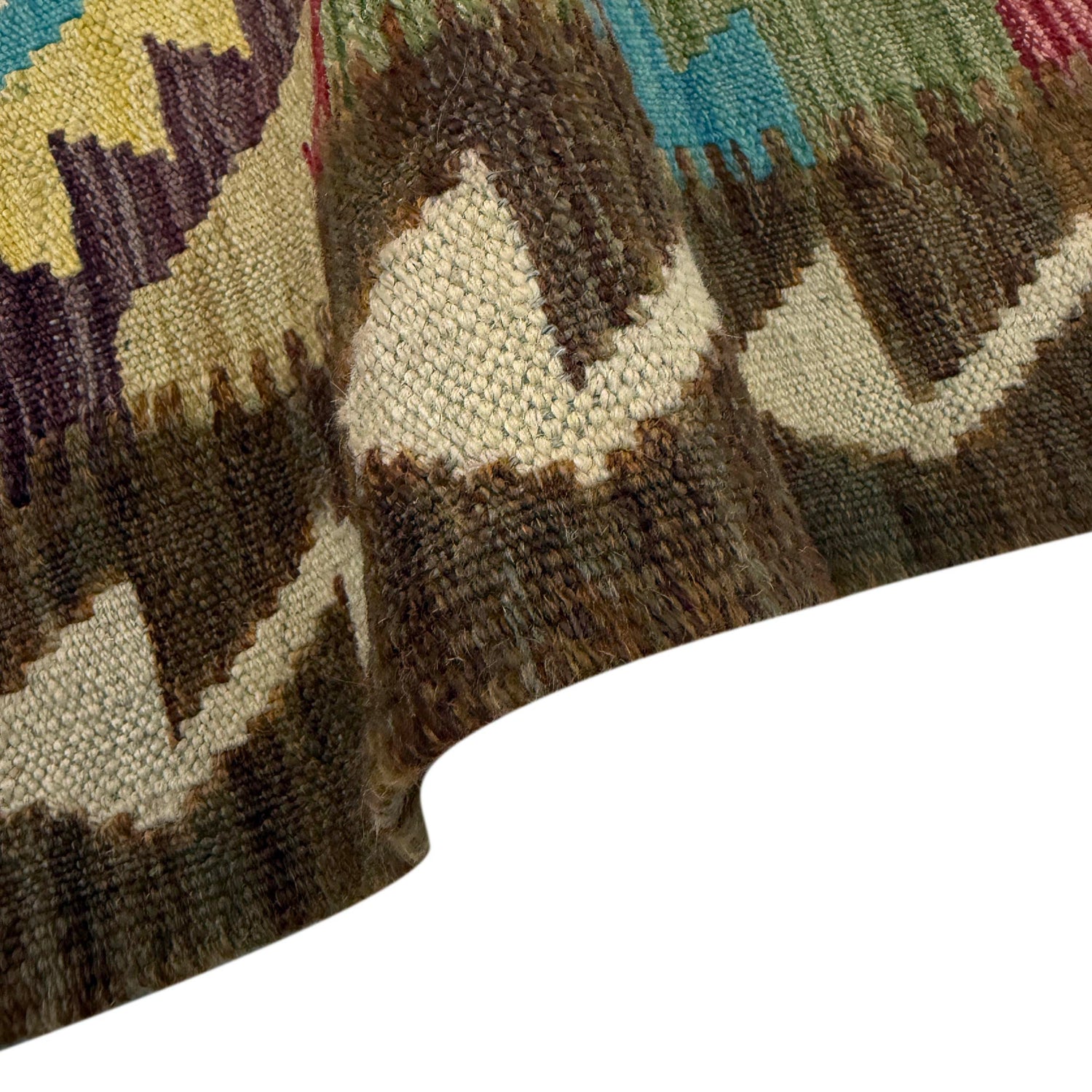 Handmade Vegetable Kelim 3' 3" x 5' 1" (ft) - No. Y39372