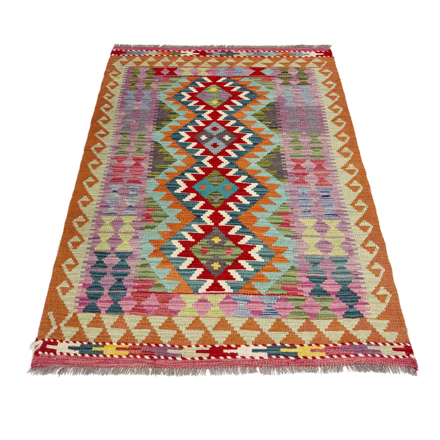 Handmade Vegetable Kilim 3' 0" x 4' 11" (ft) - No. Y39373