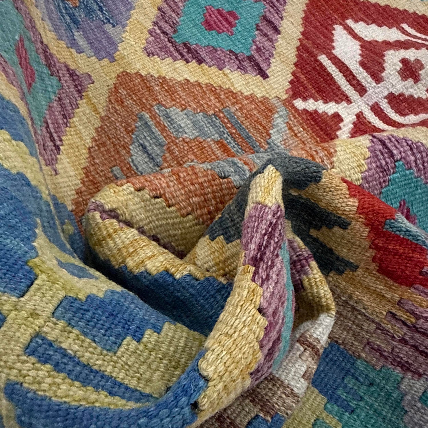 Handmade Vegetable Kelim 2' 7" x 4' 3" (ft) - No. Y39381