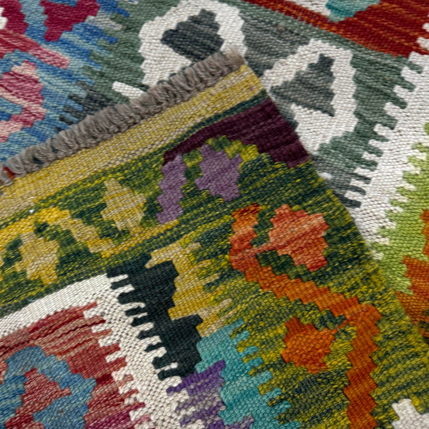 Handmade Vegetable Kilim 2' 9" x 3' 10" (ft) - No. Y39383
