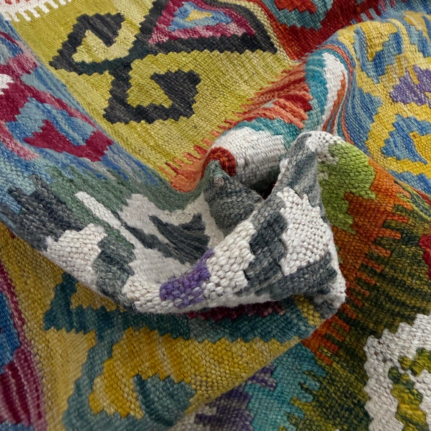 Handmade Vegetable Kilim 2' 9" x 3' 10" (ft) - No. Y39383