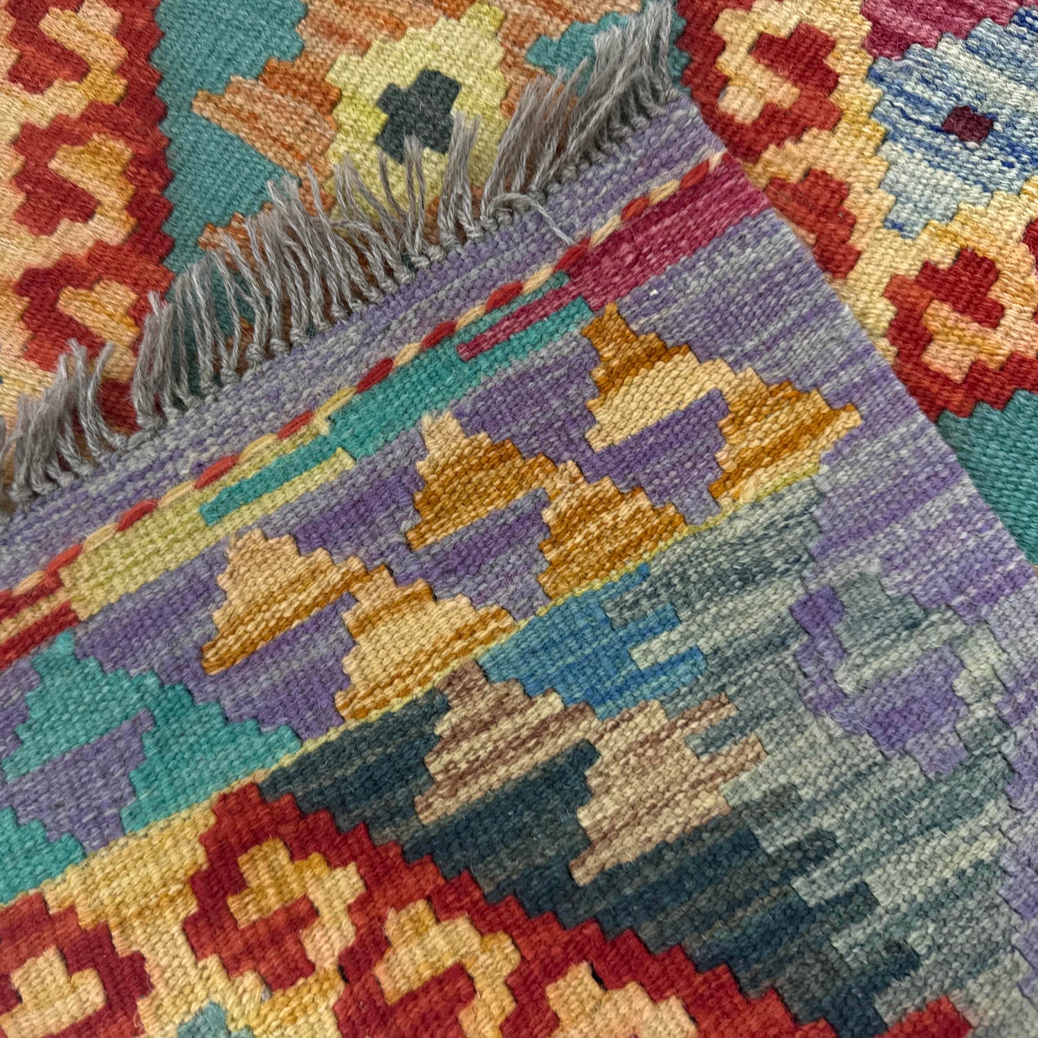 Handmade Vegetable Kelim 2' 7" x 4' 2" (ft) - No. Y39385